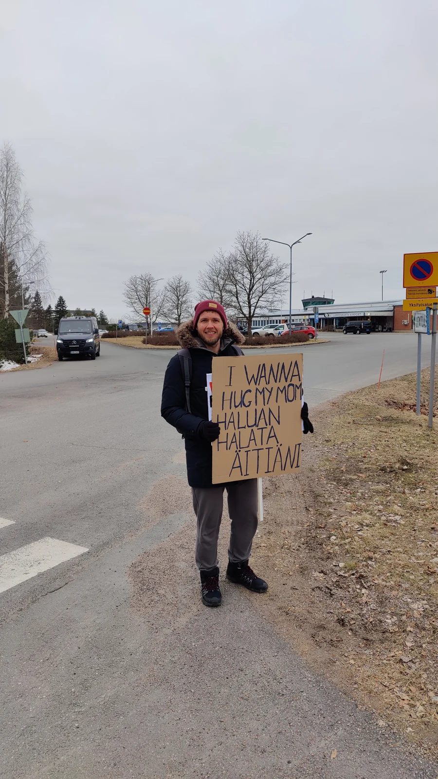 Mielenilmaus Orpon ja von der Leyenin vierailun aikana — Lappeenranta